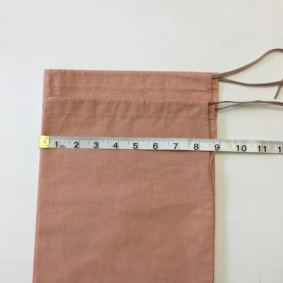 Miu Miu Dust Bags 2 Pieces for Shoes 13.5" x 9" Peach-Tone 100% Cotton - Picture 11 of 13